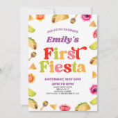 Invitation Premier Fiesta Taco 1er Anniversaire (Devant)