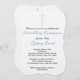 Invitation Premier Fils de la Croix de la Communion