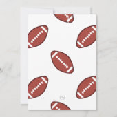 Invitation Premier Football en bas 1er anniversaire (Dos)