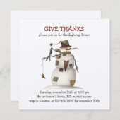 Invitation Premier givre ・ Snowman & Crow (Devant / Derrière)