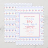 Invitation Premier grand-millénaire 4 juillet barbecue (Devant / Derrière)