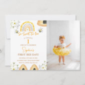 Invitation Premier Jour D'Abeille Si Doux À Abeille Photo Ann (Devant)