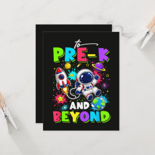 Invitation Premier jour de pré-maternelle Astronaute Espace R