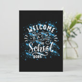 INVITATION PREMIER JOUR D'ÉCOLE BIENVENUE À L'ÉCOLE 2025 (Debout devant)