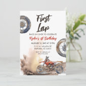 Invitation Premier Lap Little Racer 1er Anniversaire (Debout devant)