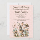 Invitation Premier lapin de Pâques (Devant)