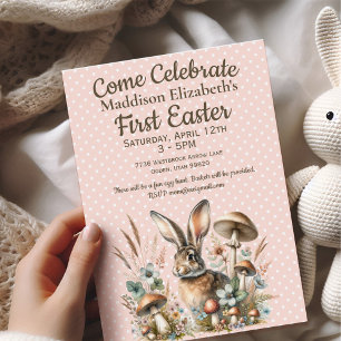 Invitation Premier lapin de Pâques