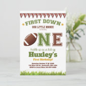 Invitation Premier match de football d'anniversaire (Debout devant)