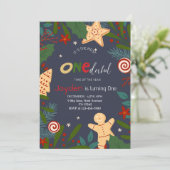 Invitation Premier Noël 1er anniversaire Boy-Holiday Celebrat (Debout devant)