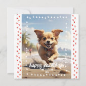 Invitation Premier Noël de mon chiot (Devant)