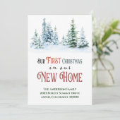 Invitation Premier Noël Nouvelle Maison Pour Les Vacances En (Debout devant)