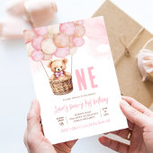 Invitation Premier ours en peluche garçon Boho 1er anniversai