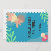 Invitation Premier pas de bébé (Dos)