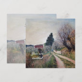 Invitation PREMIER PRINTEMPS À VERNALESE / Paysage de Toscane (Devant / Derrière)