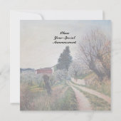 Invitation PREMIER PRINTEMPS À VERNALESE / Paysage de Toscane (Dos)