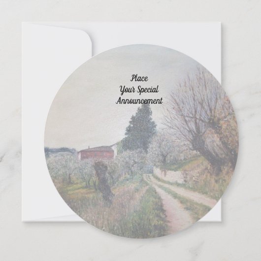 INVITATION PREMIER PRINTEMPS DANS LE PAYSAGE TOSCANS (Dos)