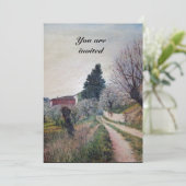 Invitation PREMIER PRINTEMPS EN GOUVERNALAIS / Paysage Toscan (Debout devant)