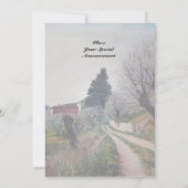 Invitation PREMIER PRINTEMPS EN GOUVERNALAIS / Paysage Toscan (Dos)