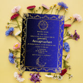 Invitation Premier Riz "Annaprashan" Bébé indien