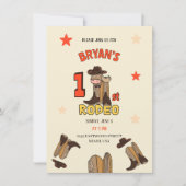 Invitation Premier Rodéo (Devant)