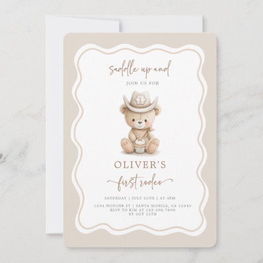 Invitation Premier rodéo (Devant)