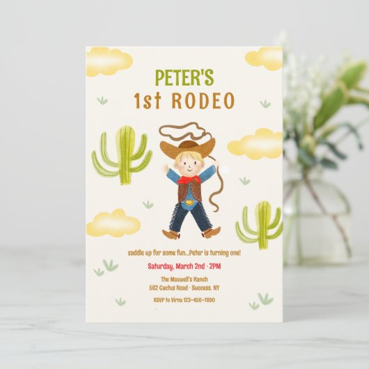 Invitation Premier Rodéo (Debout devant)