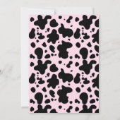 Invitation Premier rodéo 1er anniversaire fille rose (Dos)