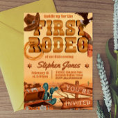 Invitation Premier Rodéo - Anniversaire de Cowboy