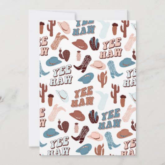 Invitation Premier Rodéo Bleu (Dos)