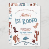 Invitation Premier Rodéo Bleu (Devant / Derrière)