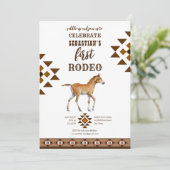 Invitation Premier rodéo cheval de cowboy du sud-ouest (Debout devant)