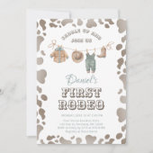 Invitation Premier Rodéo Cowboy Vêtements Western Boy Anniver (Devant)
