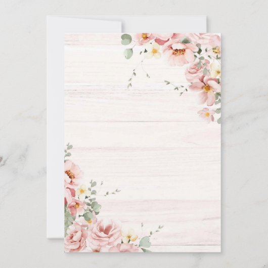 Invitation Premier Rodéo de Cactus Western Rustique rose (Dos)