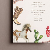 Invitation Premier Rodéo fête d'anniversaire