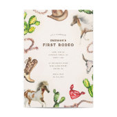 Invitation Premier Rodéo fête d'anniversaire