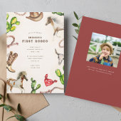 Invitation Premier Rodéo fête d'anniversaire