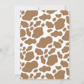 Invitation Premier Rodéo Moderne Southern Cowboy Anniversaire (Dos)