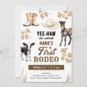 Invitation Premier Rodéo Occidental Anniversaire (Devant)