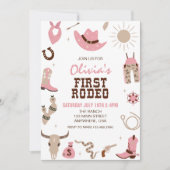 Invitation Premier Rodéo Rose Occident 1er Anniversaire (Devant)