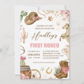 Invitation PREMIER RODÉO Western Cowboy 1er Anniversaire Invi (Devant)