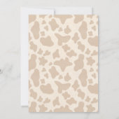 Invitation Premier Rodéo Western Cowboy Horse 1er anniversair (Dos)