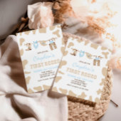 Invitation Premier Rodéo Western Cowboy Pastel 1er Anniversai