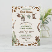 Invitation Premier Rodéo Western Cowboy Premier anniversaire (Debout devant)