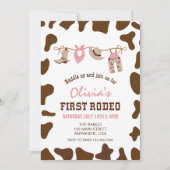 Invitation Premier Rodeo Western Cowboy Premier anniversaire  (Devant)