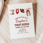 Invitation Premier Rodeo Western Cowboy Premier anniversaire