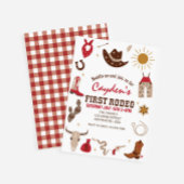 Invitation Premier Rodéo Western Cowboy Premier anniversaire