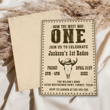 Premier Rodéo Western Cowboy Première fête d'anniv