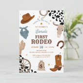 Invitation Premier rodéo | Western Wild West Boy Premier anni (Debout devant)