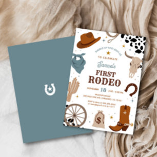 Invitation Premier rodéo Western Wild West Boy Premier anni