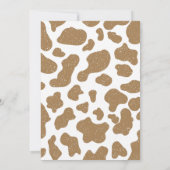 Invitation Premier Rodéo Wild West Blue Cowboy 1er anniversai (Dos)